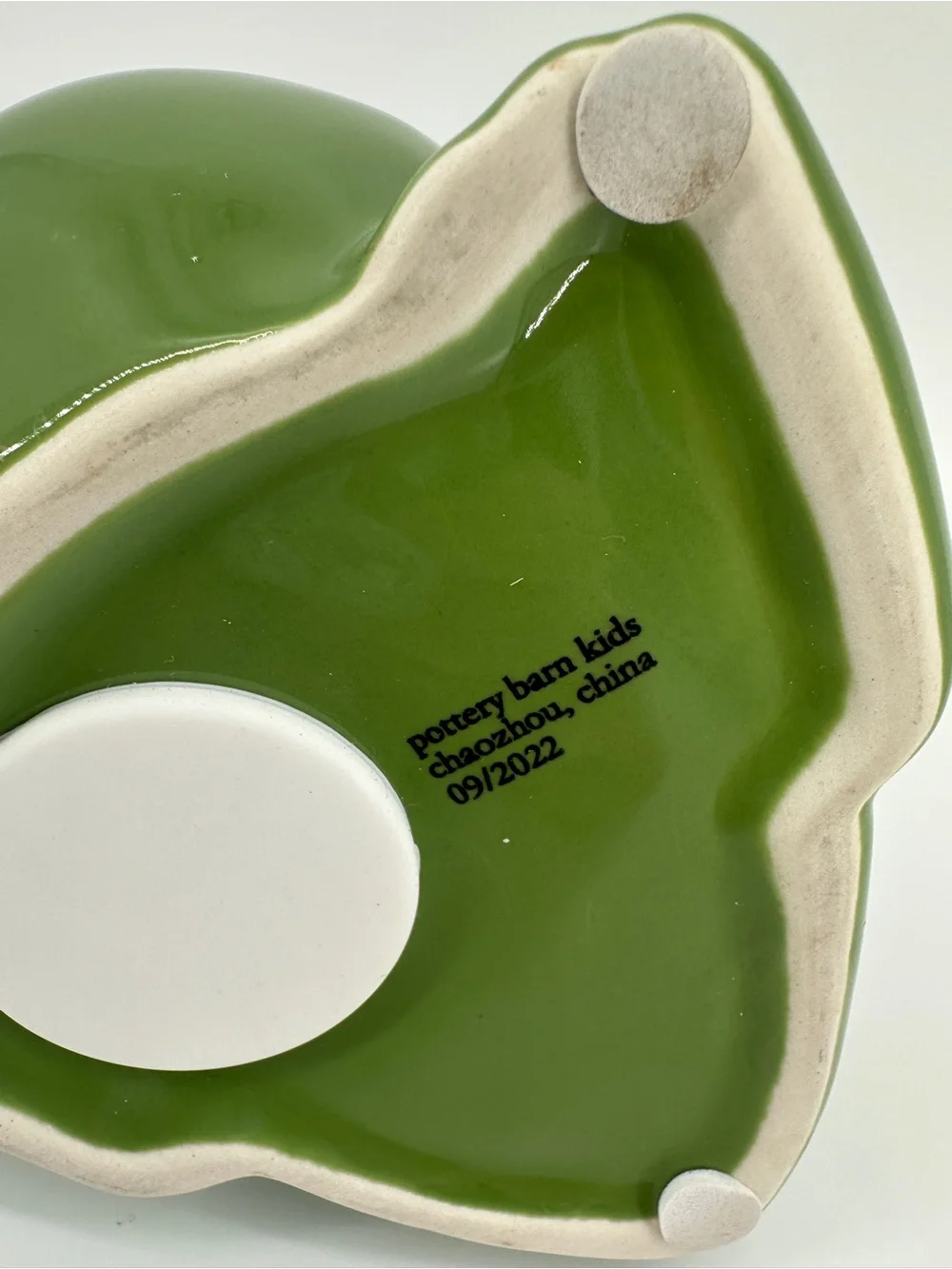 Pottery Barn Kids Ceramic Dinosaur Piggy Bank Green 7.5 Inches 2022 Dino